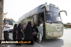 ورود دانشجومعلمان شرکت کننده در بیست و ششمین جشنواره تئاتر وسرود ازسراسر کشور